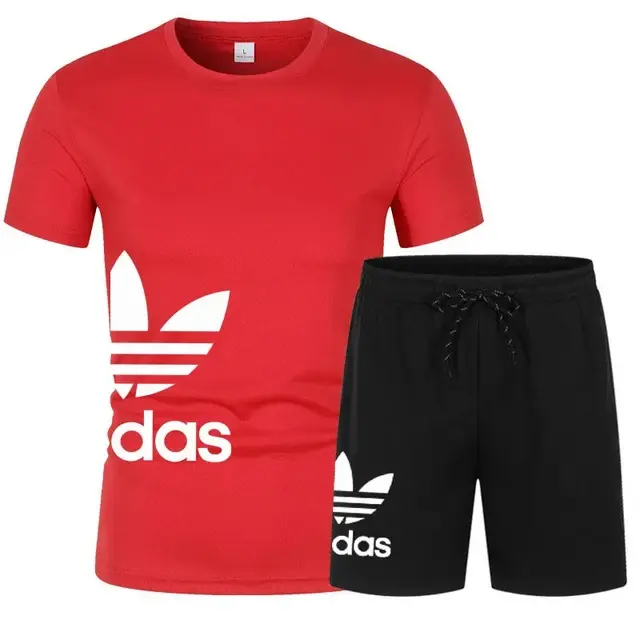 Miniature : Ensemble short homme deux pièces style créateur rouge/noir 2 avec jarretelles tendance