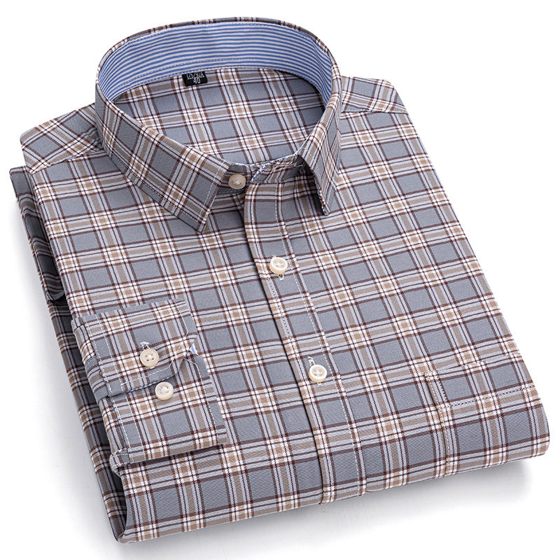 Thumbnail: Chemise Homme Manches Longues en Pur Coton Oxford 6