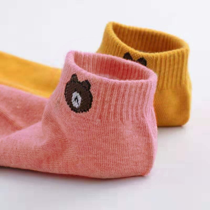 Miniature : 2 chaussettes rose et jaune
