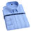 Miniature : Chemise Oxford Oversize en Pur Coton pour Homme rayée bleue