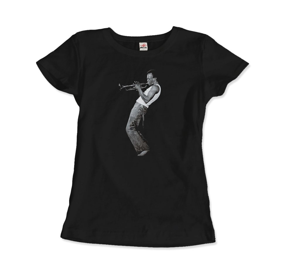 Miniature : T-shirt Miles Davis noir 2 vue de face