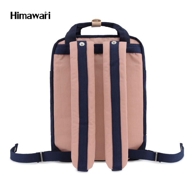 Thumbnail: Himawari Buttercup 14" Laptop Backpack(HM188L-54)-Navy/Cute Pink