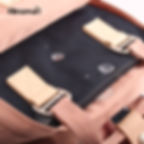 Thumbnail: Himawari Buttercup 14" Laptop Backpack(HM188L-38)-Pastel Pink/Blue Cream