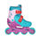 Thumbnail: Squad Skates Rave Adj. Inline Skates for Kids (XS/EU27-M/EU38)- Grn/Purple/Pink