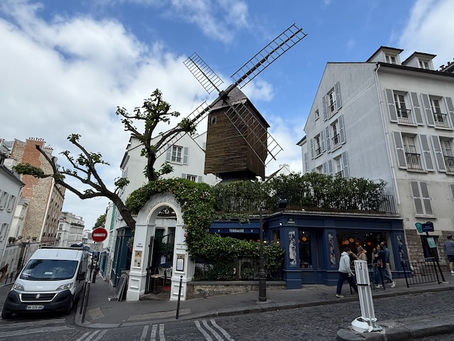 Up to Montmartre to see the sights, including the Moulin de la Galette