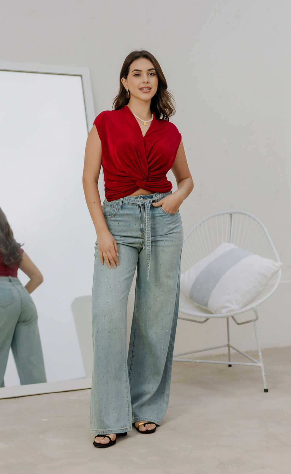 Miniatura: WIDE LEG STRASS