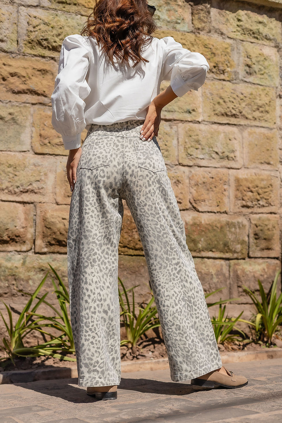 Miniatura: DENIM BAGGY ANIMAL PRINT