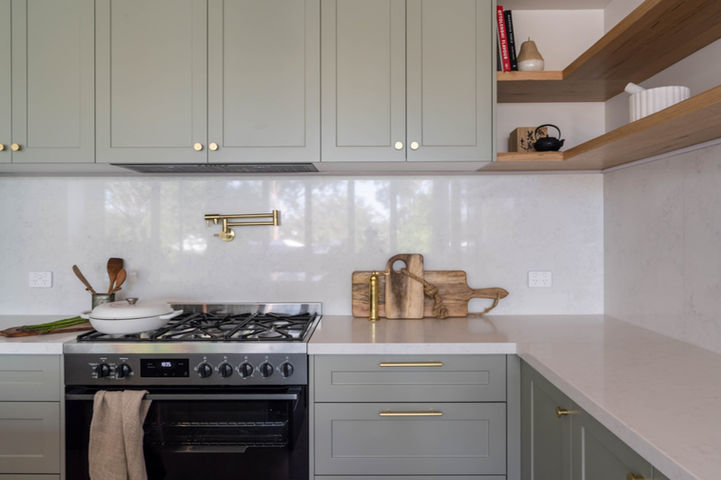 Sage green kitchen kitchen renovation Sutherland Shire