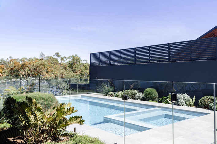 Concrete Pool with Spa and In floor Cleaning Sutherland Shire Pinnacle Pools