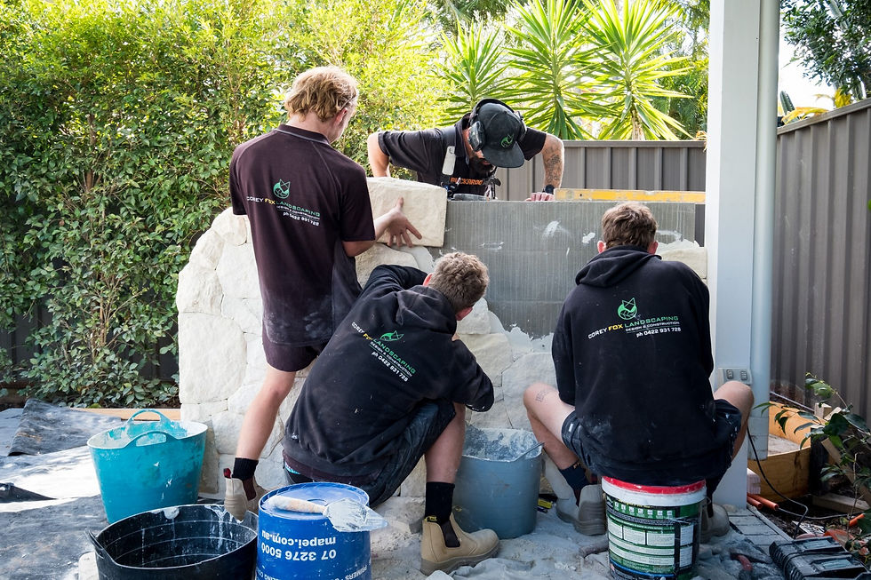 Stone masonry by Shire Landscapers
