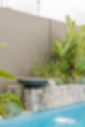 Modular Wall with pool and feature waterfall