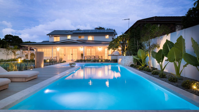 Fence Fit Modular Walls Installer Sutherland Shire Illawarra Sydney Slim Wall with Pool