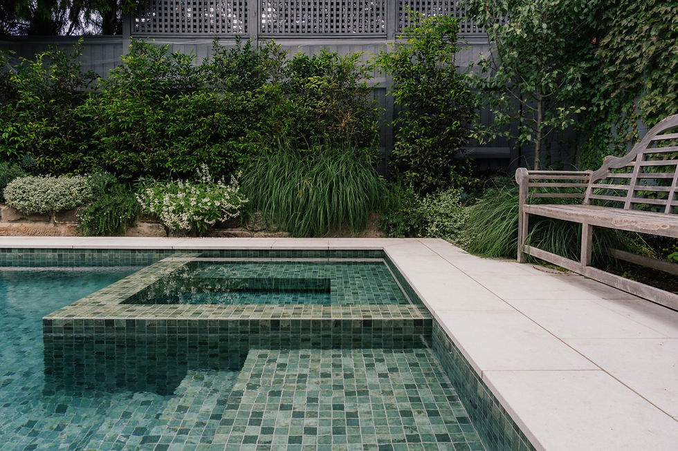 Bellevue Hill fully tiled award winning pool and spa by Pinnacle Pools