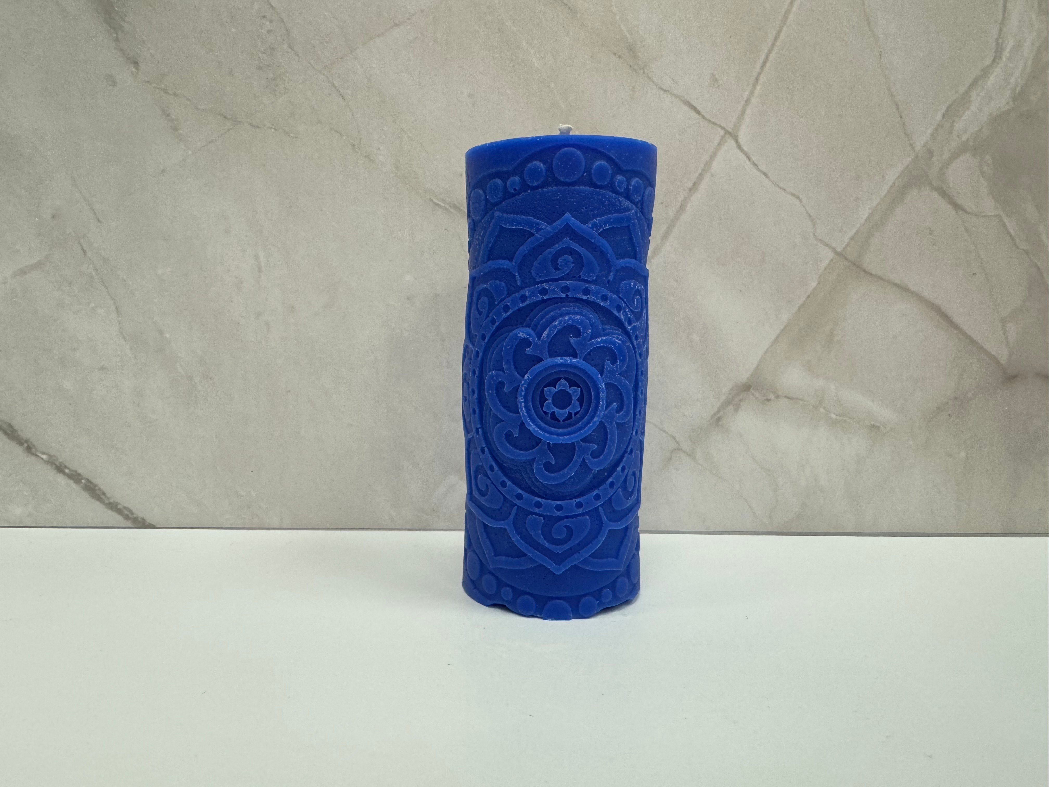 Decorative Candle Small Flower Mandala