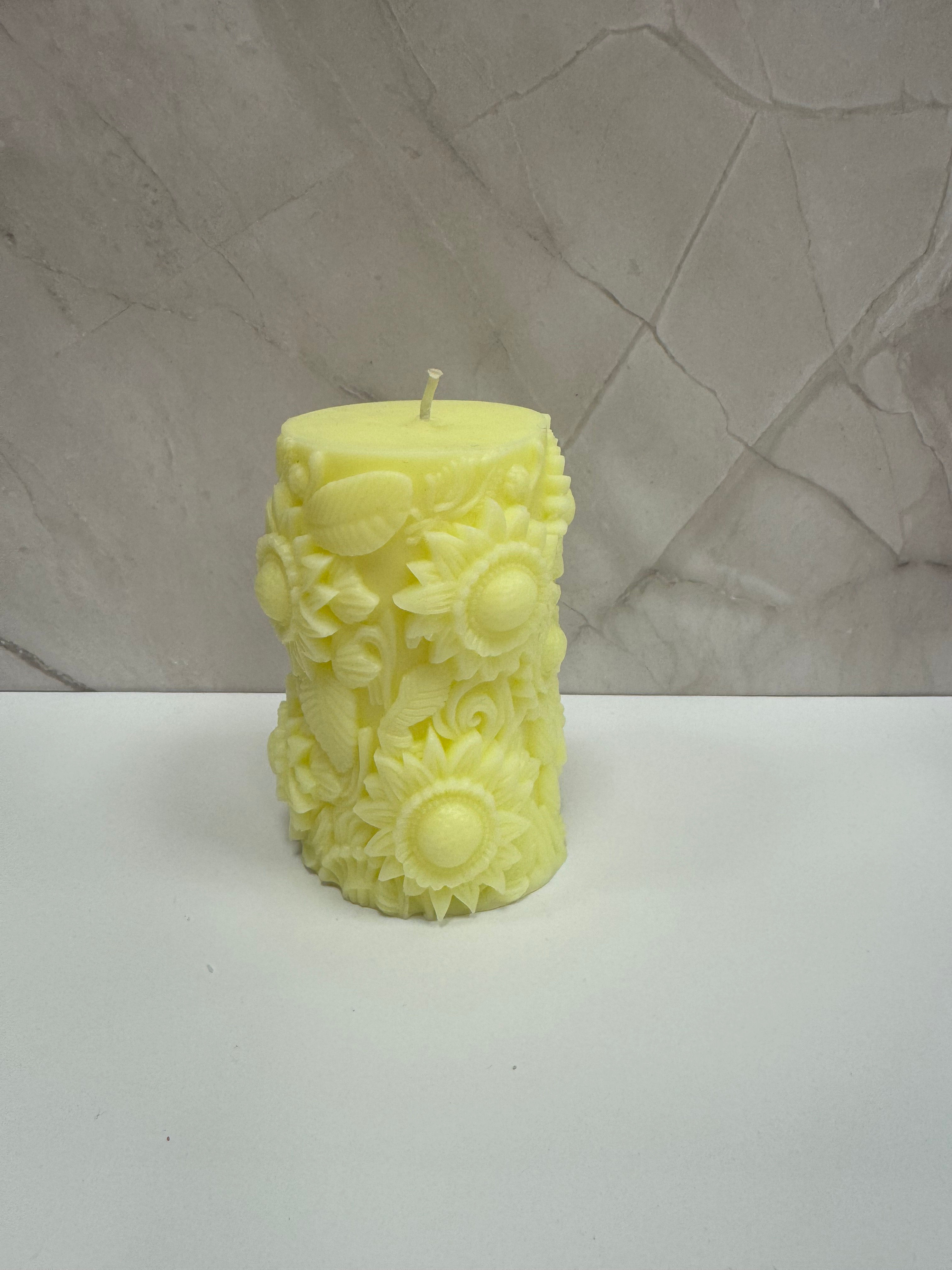 Decorative Candle Sunflowers