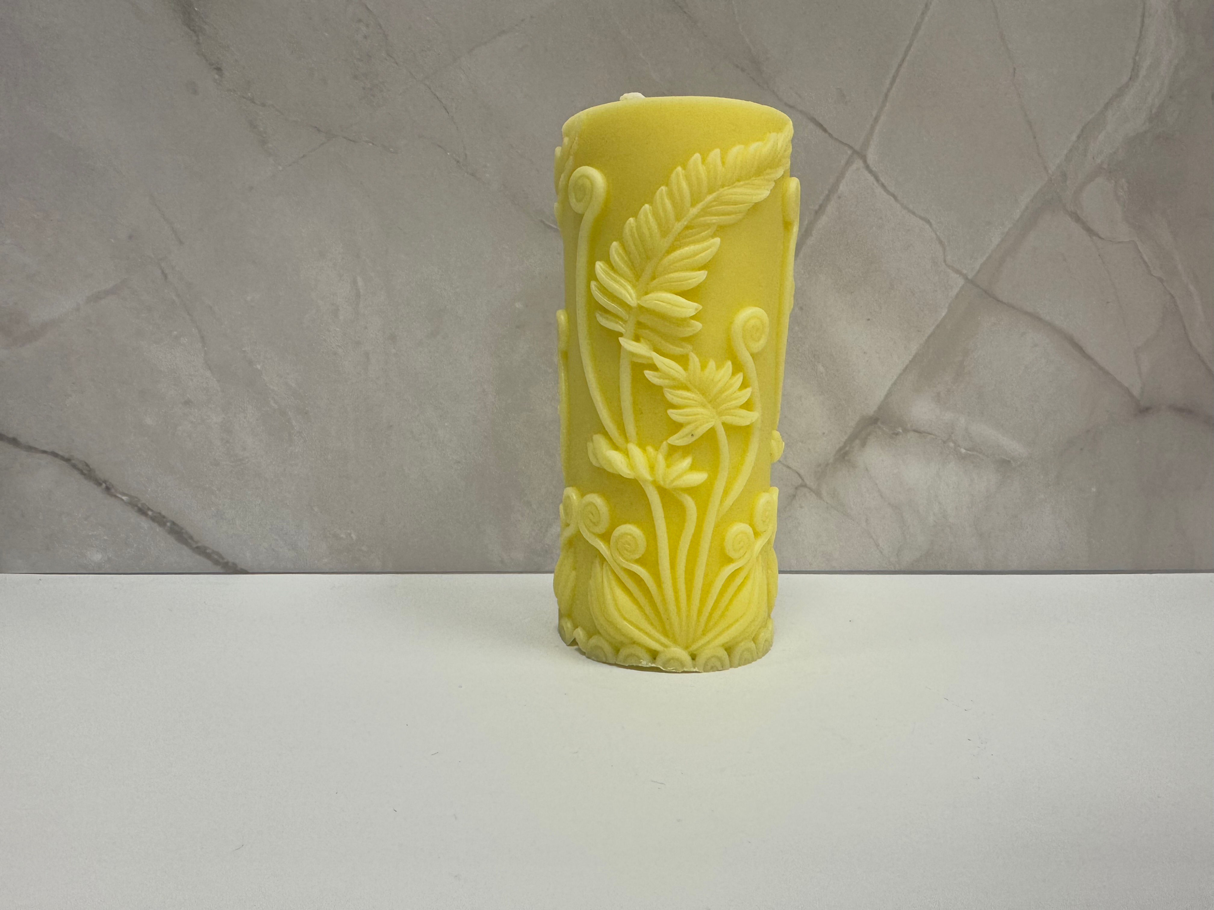 Decorative Candle Spring Leaves
