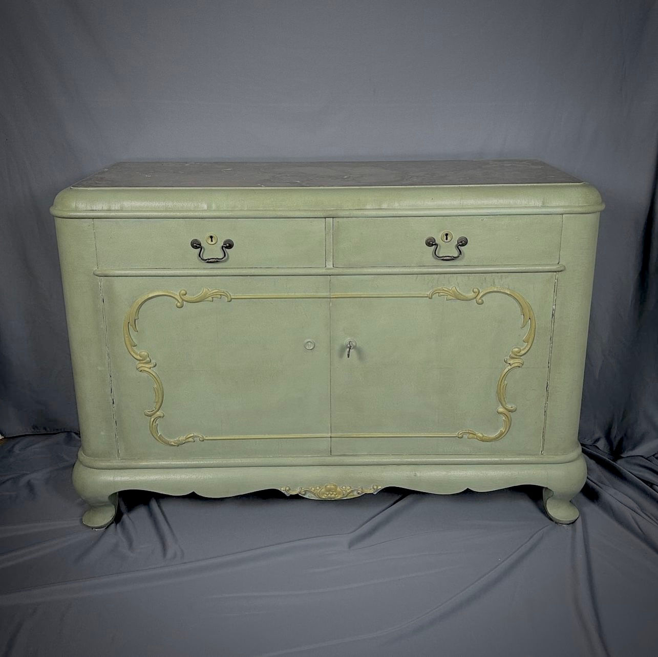 Biedermeier Style Painted Sideboard