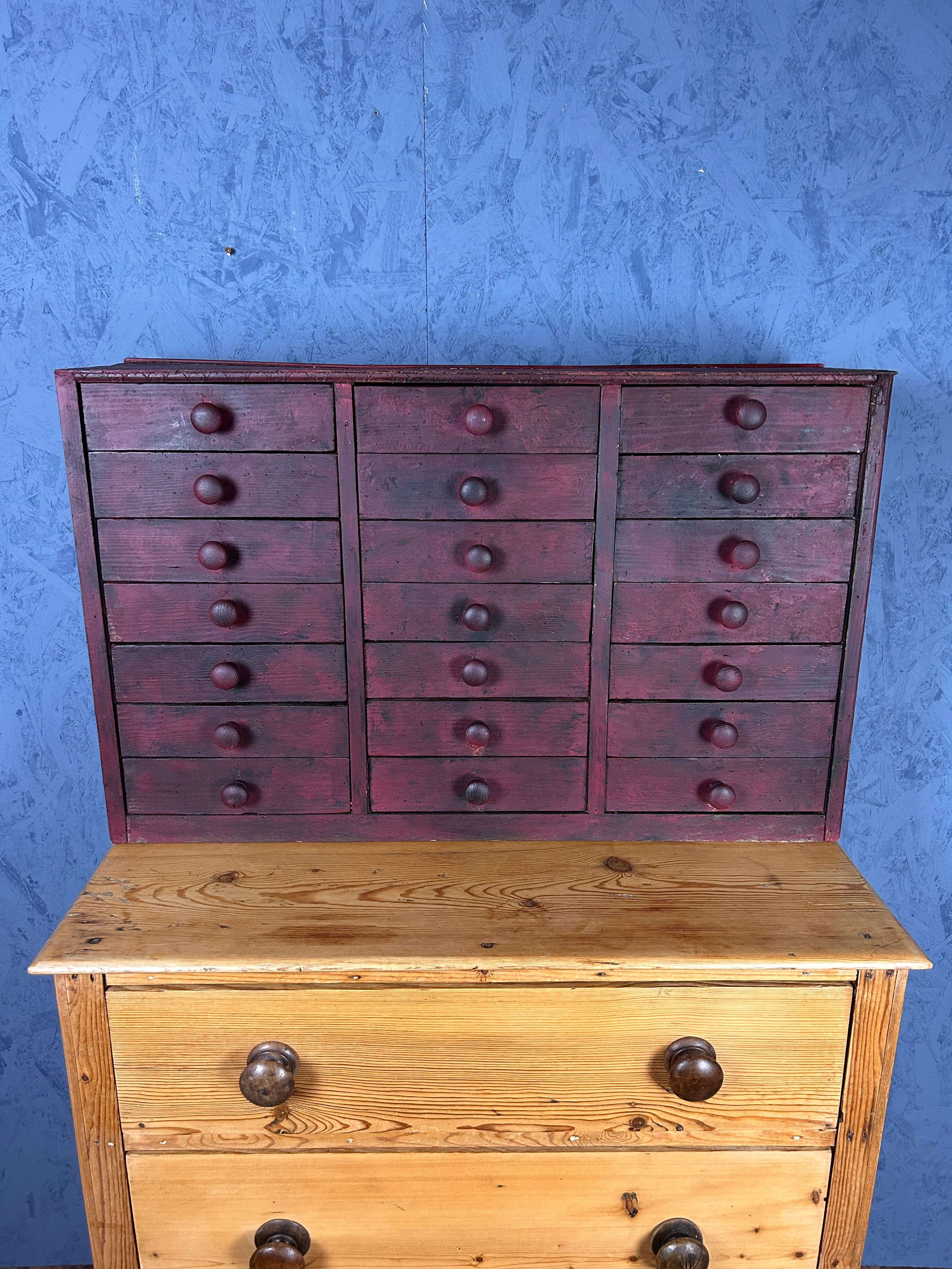 Vintage Bank Of Drawers