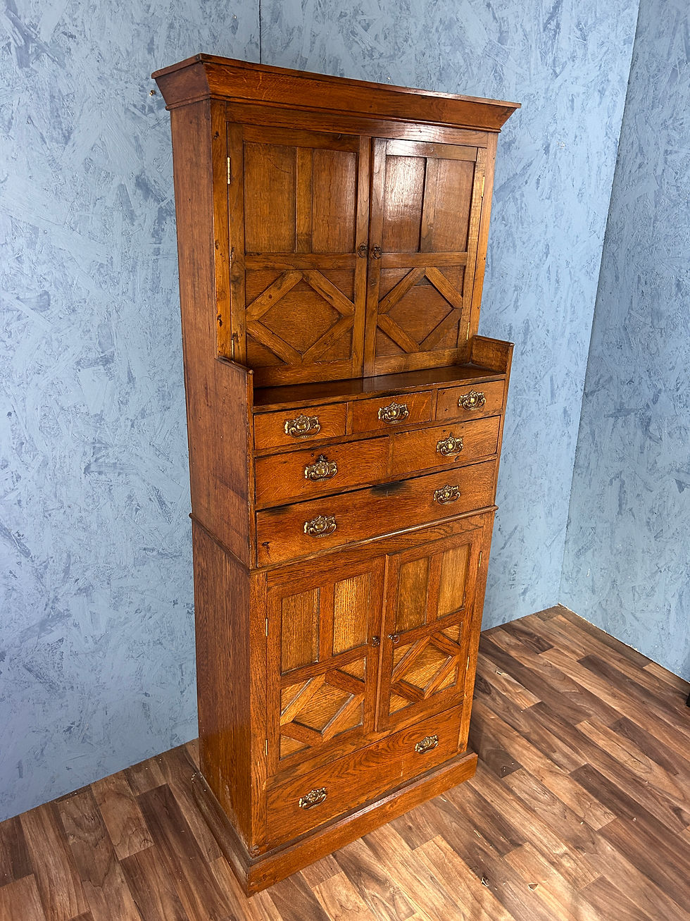 Thumbnail: An Early 20th Century Oak Dentist Dental Cabinet Cupboard Antique Arts & Crafts