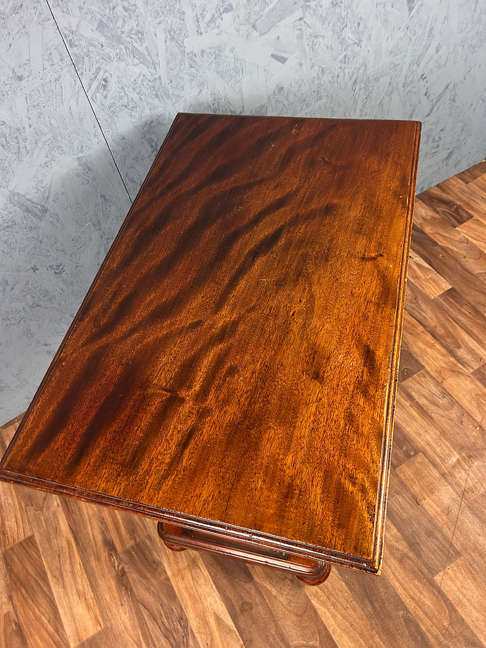 Thumbnail: A Small Victorian Mahogany Side Table On Castors