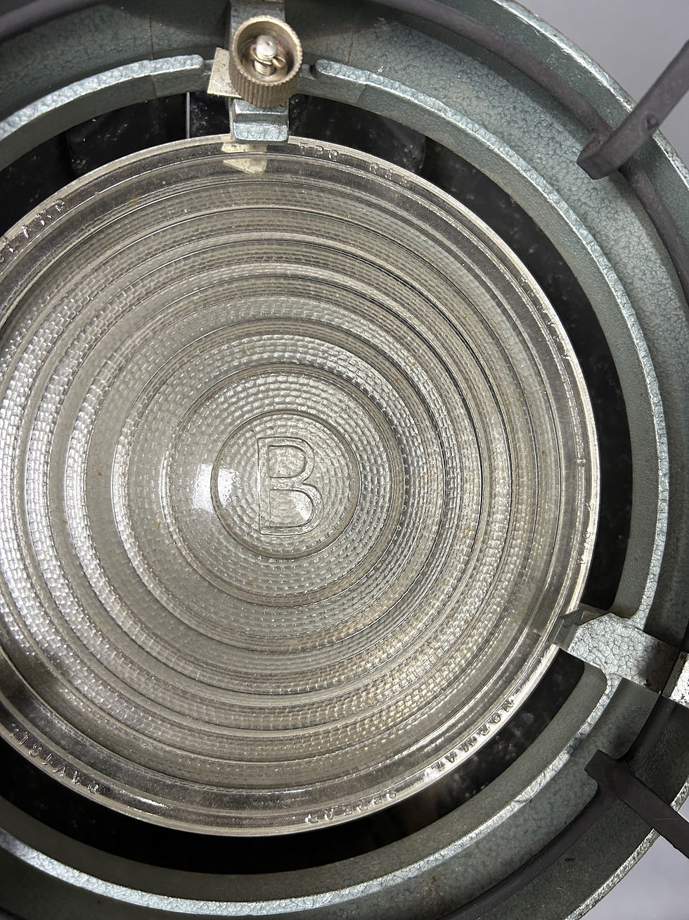 Thumbnail: Rare Berkey Theatre Light On Granite Base 