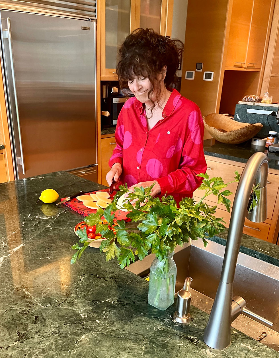 Reichl’s kitchen is tailor-made for her. Mikki Vang