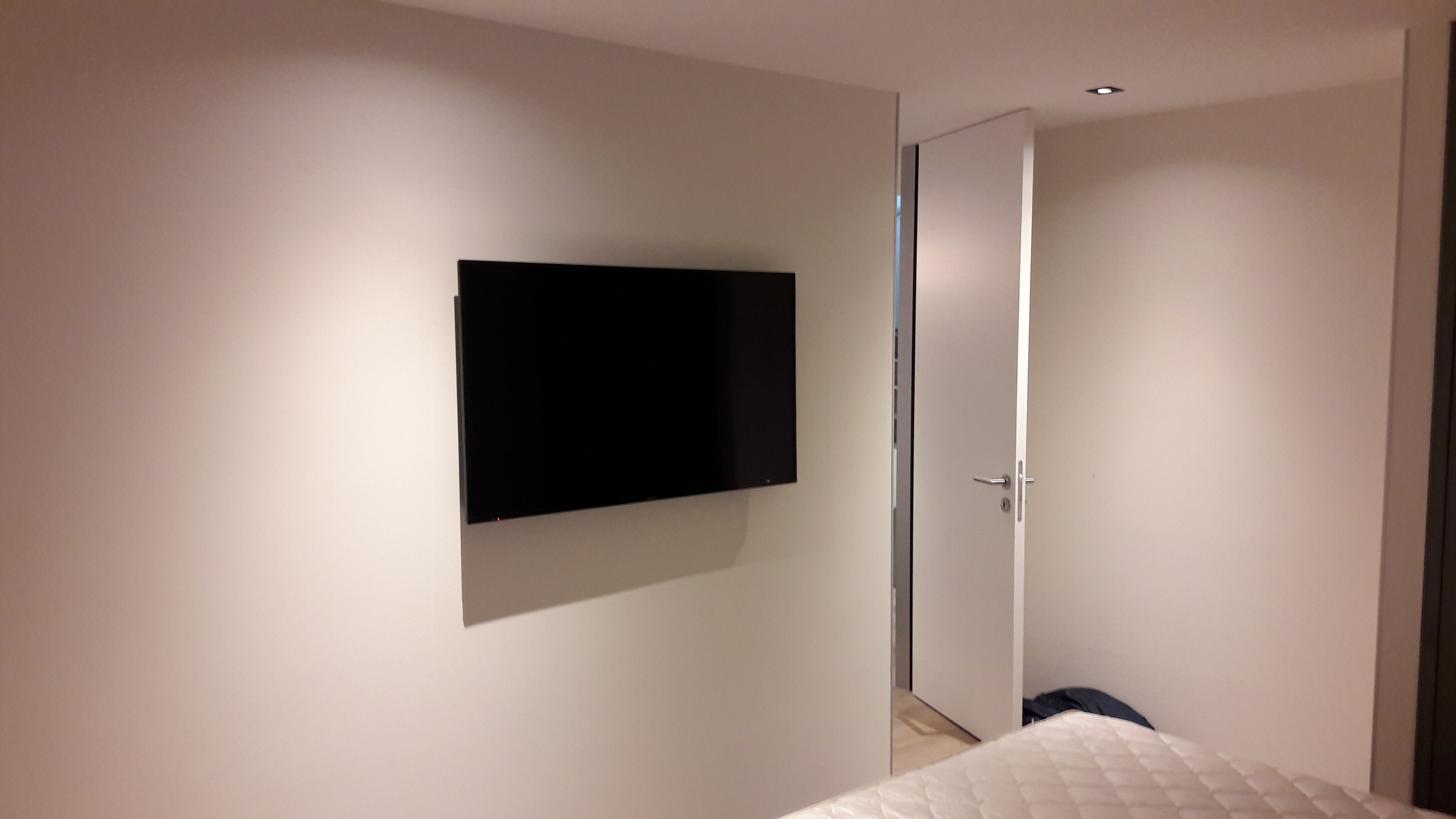 TV 49'' au mur