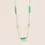 Thumbnail: Emerald & Diamond Station Necklace | 14K Yellow Gold