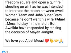 Fact Checked: Did Minister Mayen shoot into the air to disrupt Aweil’s football match?
