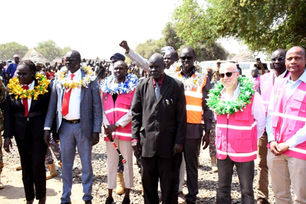 Zain’s telecom tower in Akop