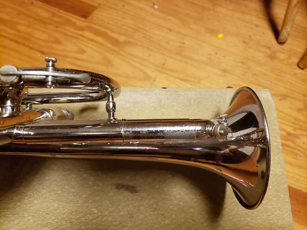 Thumbnail: Vintage Olds Special Cornet In Nickel