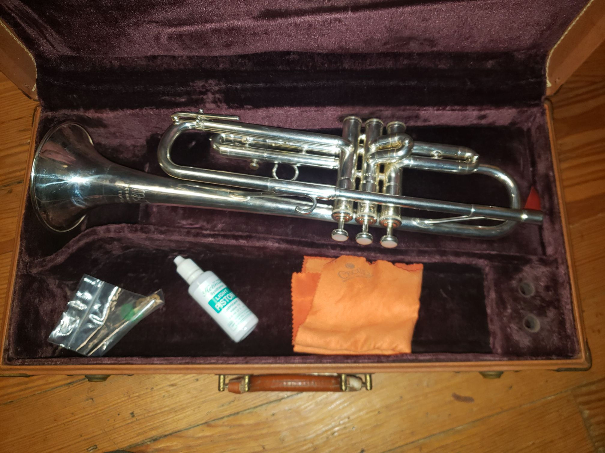 Vintage 1953 Martin Committee Silver Trumpet W/ Gold Wash Bell