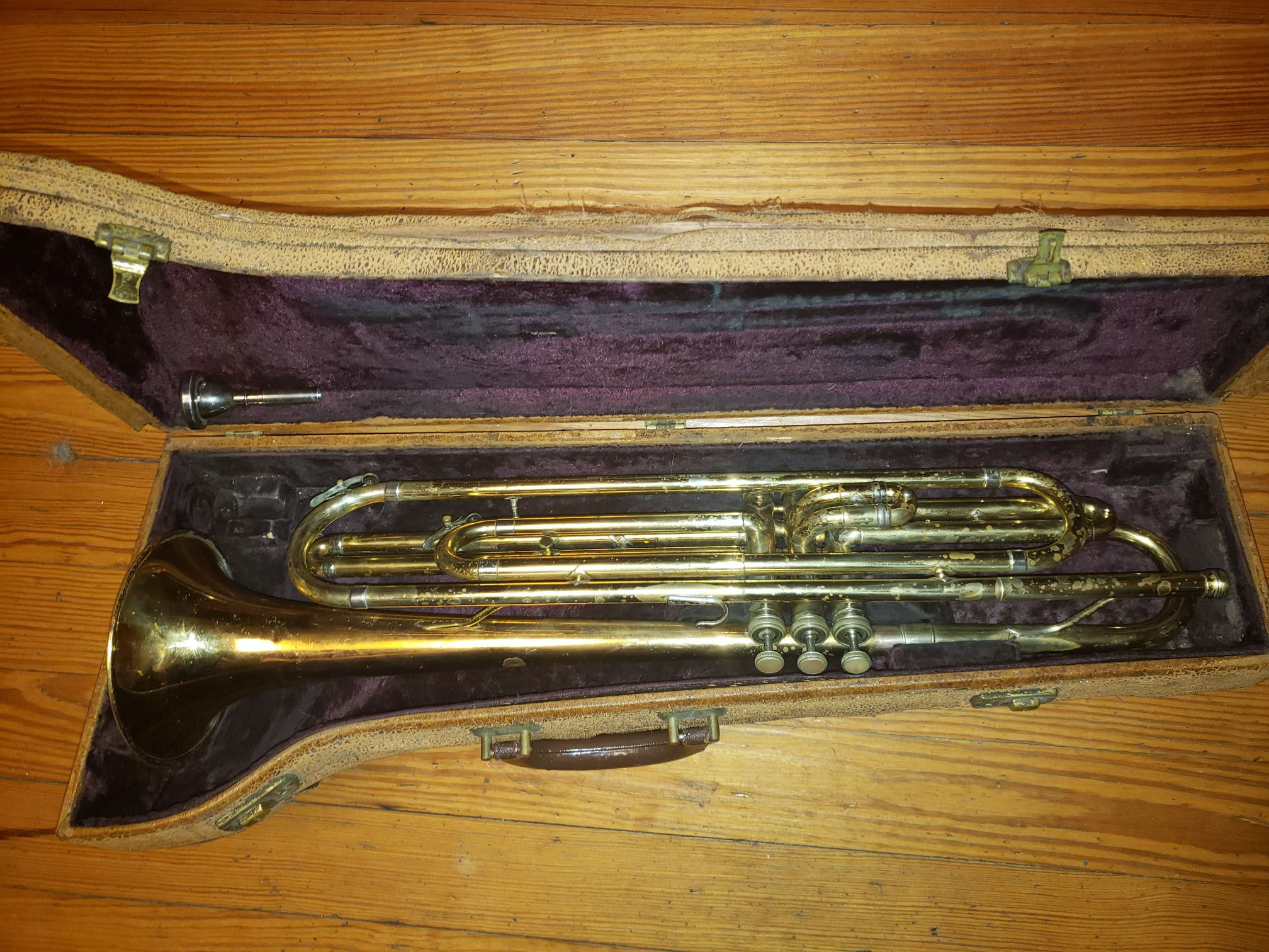Rare 1957 Holton Model 58 Bass Trumpet!
