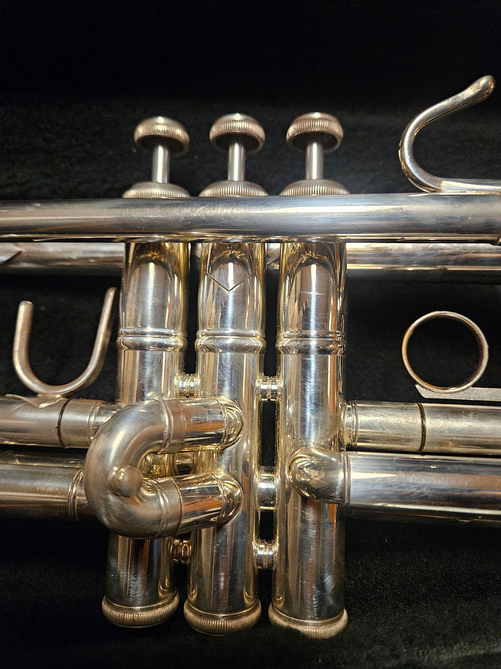 Thumbnail: Bach Omega Silver Intermediate Trumpet--Chem Cleaned & Serviced