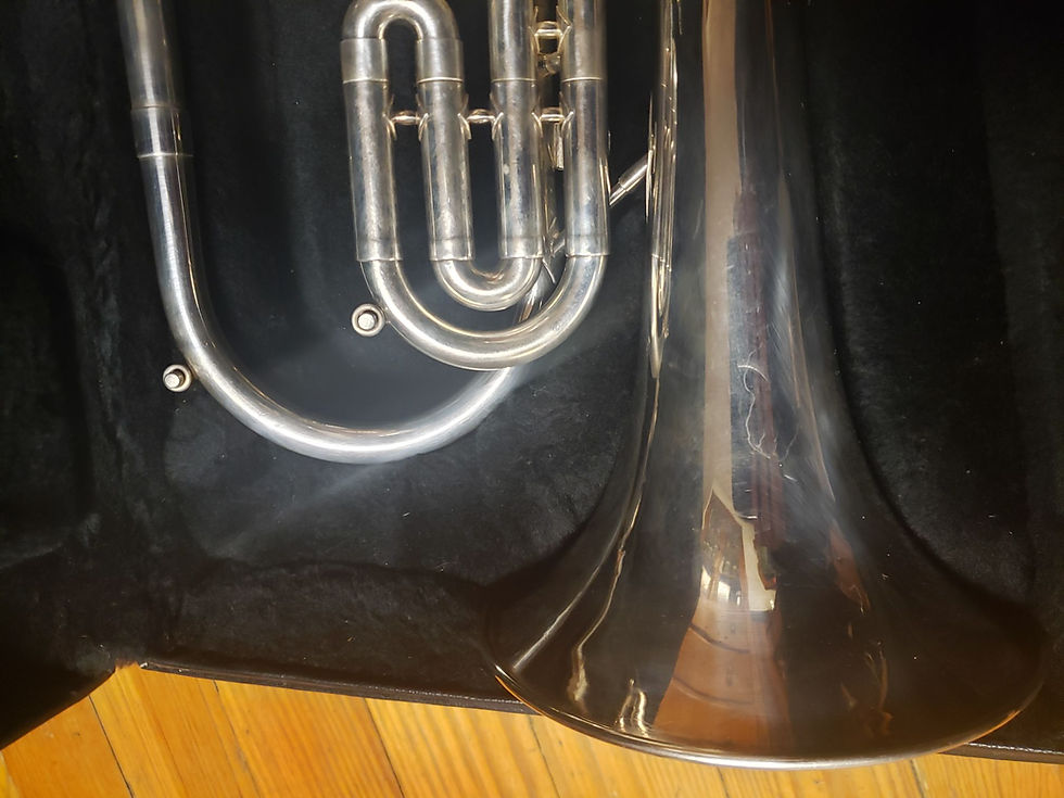 Thumbnail: Getzen Eterna 896S 4-Valve Silver Flugelhorn!