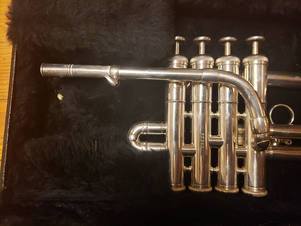 Thumbnail: Kanstul Custom Class 920S 4-Valve Silver Piccolo Trumpet!
