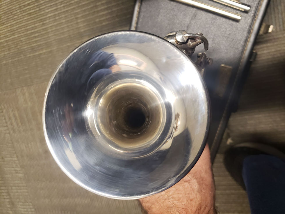 Thumbnail: Getzen Eterna Bb/A Silver 4-Valve Piccolo Trumpet--Customized!