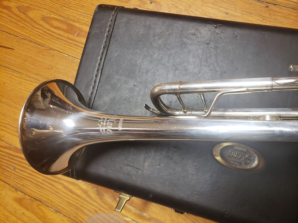 Thumbnail: Yamaha Xeno 8335GS Silver Trumpet W/ Gold Brass Bell!