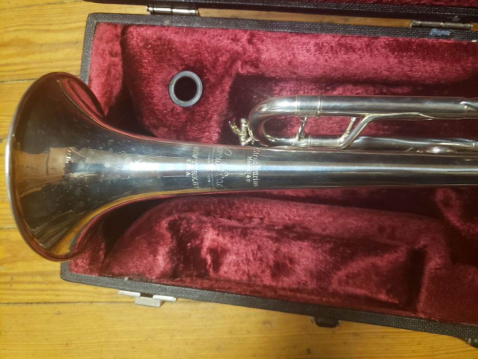 Thumbnail: Vintage Bach NY Stradivarius 180S42 Silver Trumpet