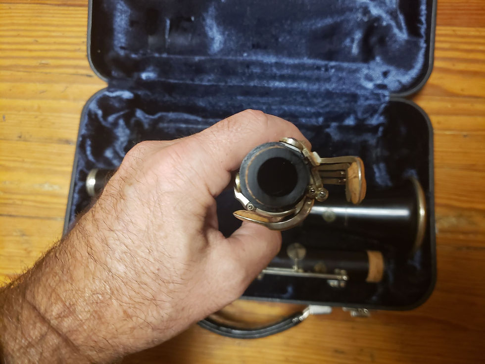 Thumbnail: Vintage N-Series Selmer Paris A Clarinet--New Synthetic Pads!