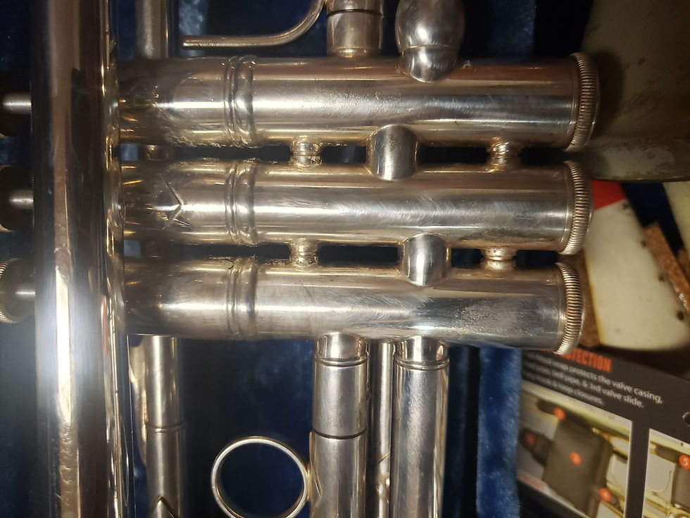 Thumbnail: Vintage 1970's Bach Stradivarius 180S37 Silver Trumpet