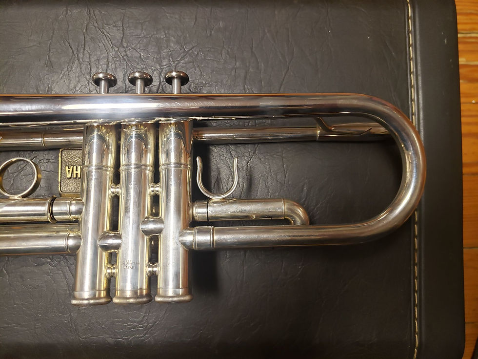 Thumbnail: Yamaha Custom 8335S Silver Trumpet--Near Perfect!
