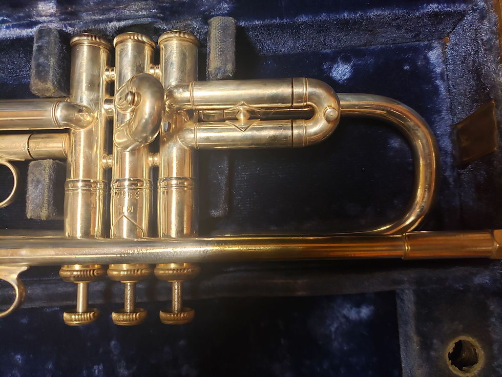 Thumbnail: Vintage Bach Stradivarius 180S37 Silver Trumpet W/ Gold Trim