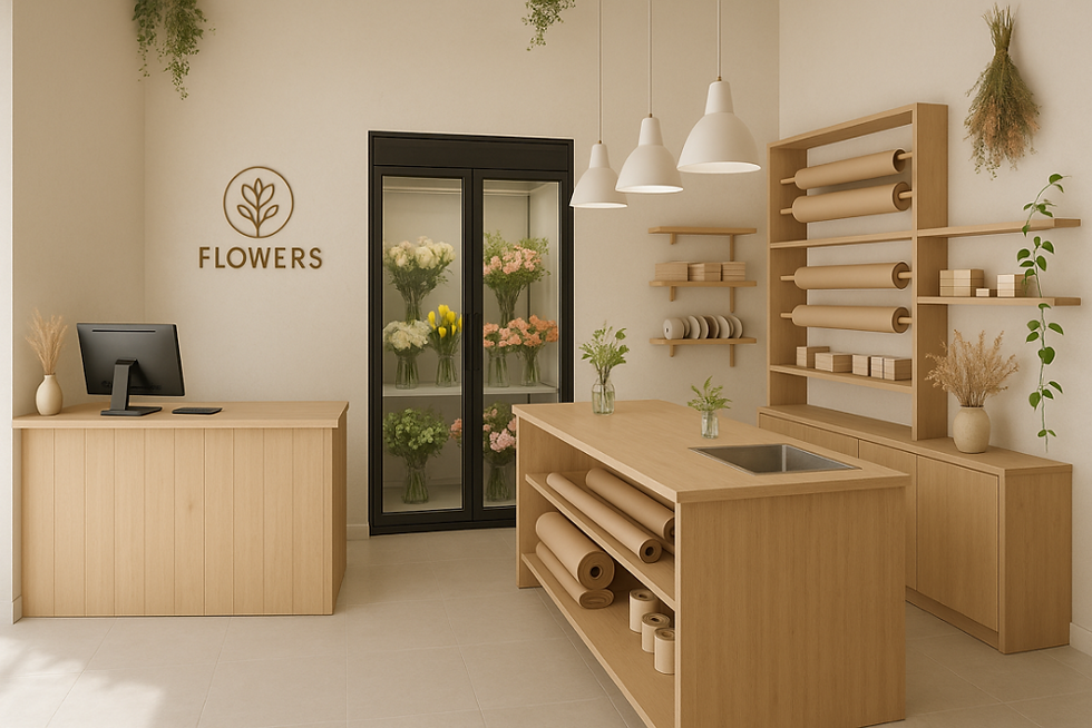 台北市 50坪 韓式風格花店設計3房2廰2衛 小而美的花店就是要兼具空間風格_品牌形像及妥善動線安排及收納.png