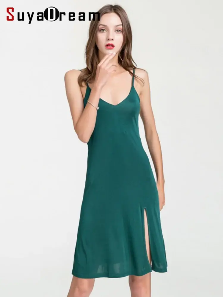 Women Full Slips Real Silk Slips for Women Sexy v Neck Comfortable