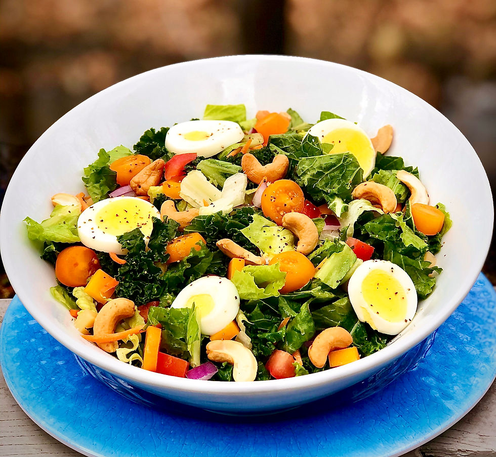 Kale Green Salad with Cashews and Eggs.jpg