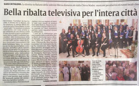 La diretta su Rai 1 della solenne Messa domenicale dalla Chiesa Madre di San Cataldo