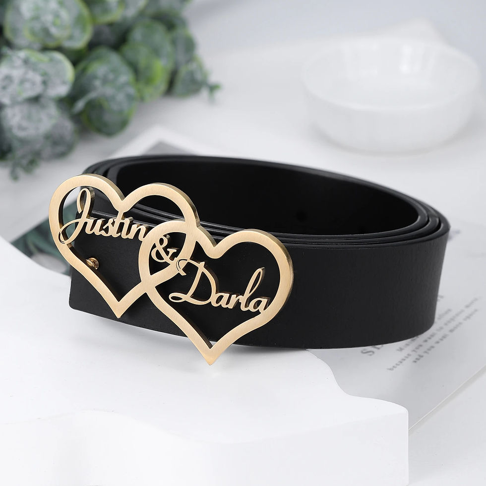 Customized Personalization Name Double Love Buckle