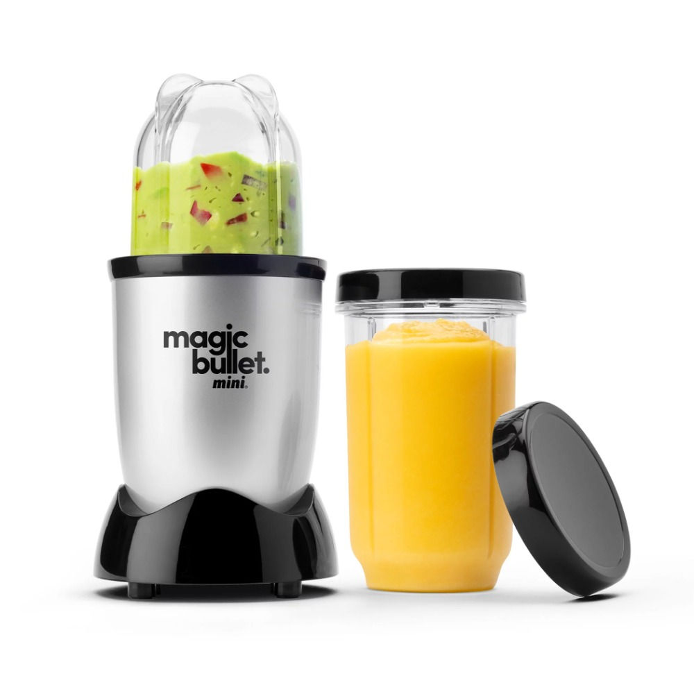 Mini 14 oz. Compact Personal Blender Silver/Black, Cross Blade