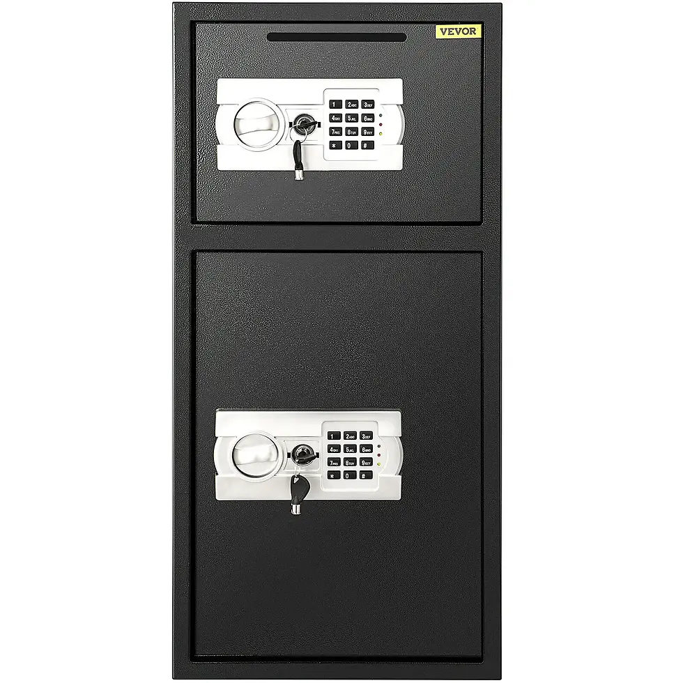 VEVOR 70L Security Safe Box w Digital Lock Large Double Door For Money Jewelry